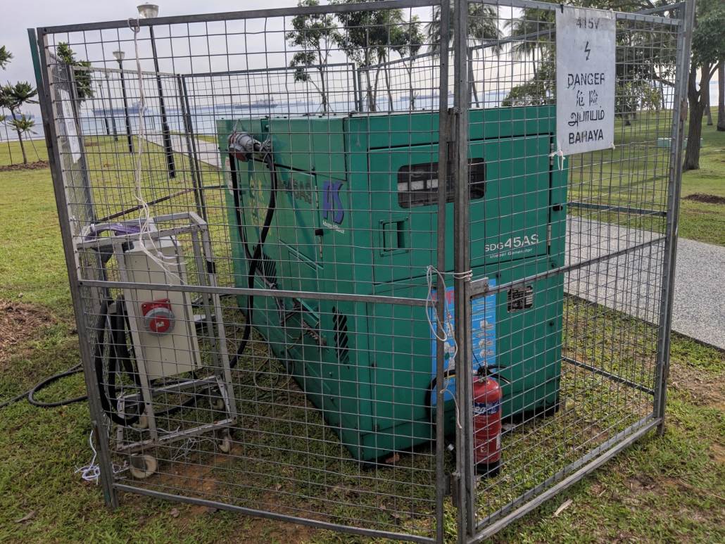 45 kva generator with fencing