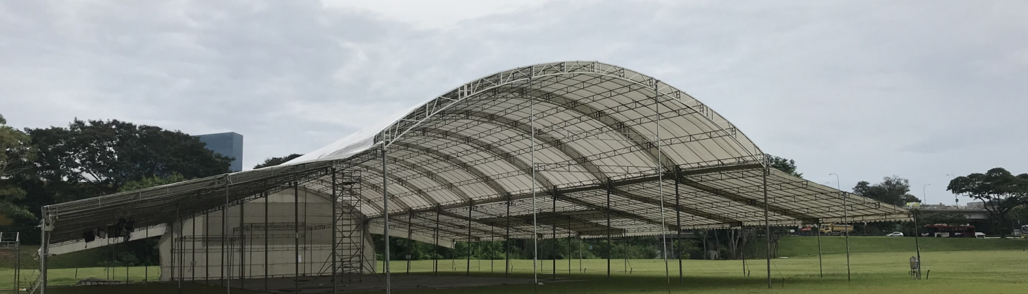 Dome Tentage Setting Up