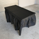 2ft X 4ft rectangle table with black skirting top view