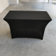 2ft X 4ft rectangle table with black spandex top view