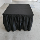 Black table cloth for square table