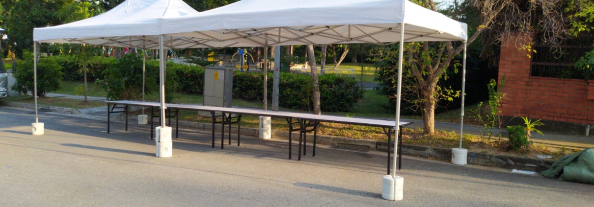 3m x 4.5m temperature taking tent