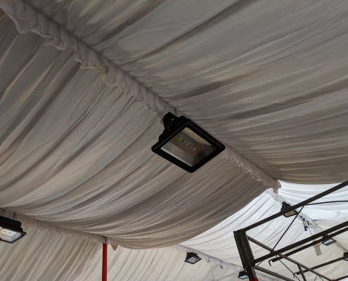 spotlight for tentage with inner lining 200w