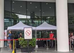 temperature booth at Safra toa payoh