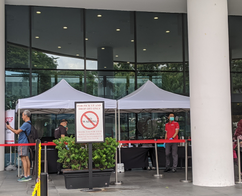 temperature booth at Safra toa payoh