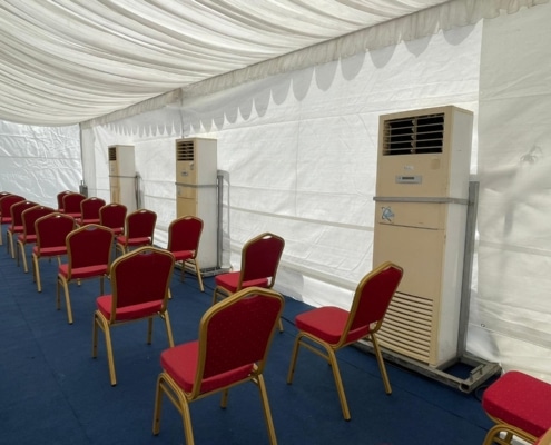 3hp aircon in a tentage
