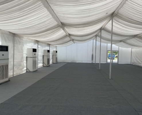 10hp aircon in a tentage