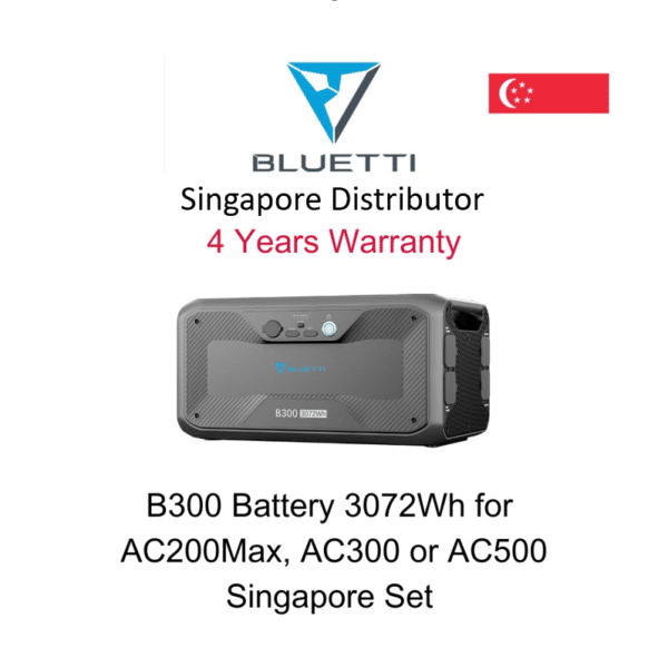 Bluetti B300 | 3072Wh Battery for AC200MAX/AC300/AC500 -