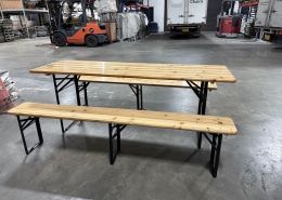 0.24m x 2m bench front view