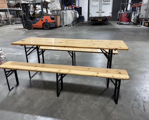 0.24m x 2m bench front view