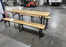0.24m x 2m bench front view1