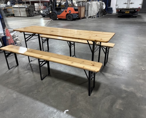0.24m x 2m bench front view1