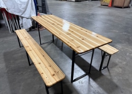 0.24m x 2m bench side view