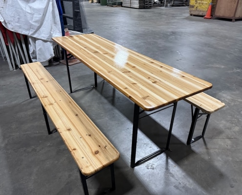 0.24m x 2m bench side view