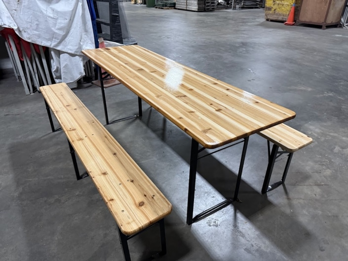 0.24m x 2m bench side view