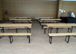 Company annual function for appreciation using picnic bench set