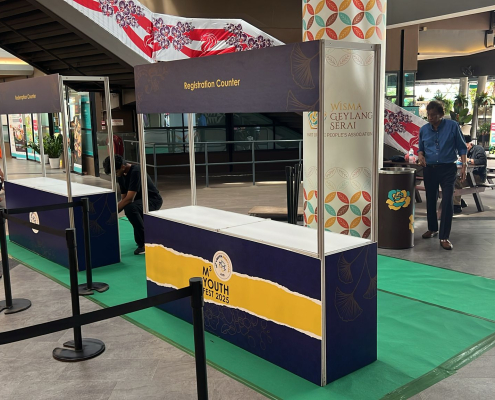 double counters at west mall